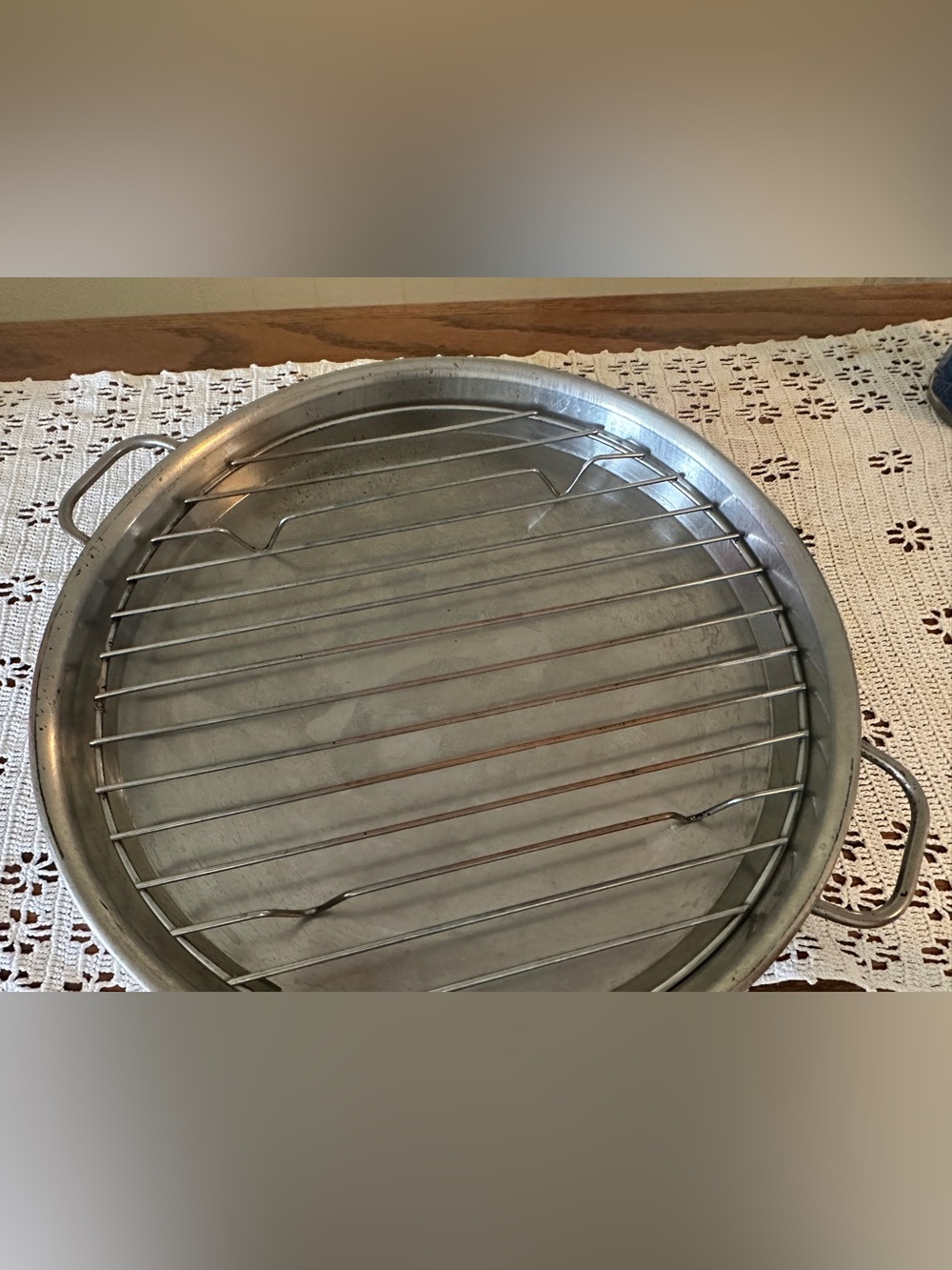 Vintage Broiler Pan Metro Wares 12" Round Stainless Steel Cookware Grill